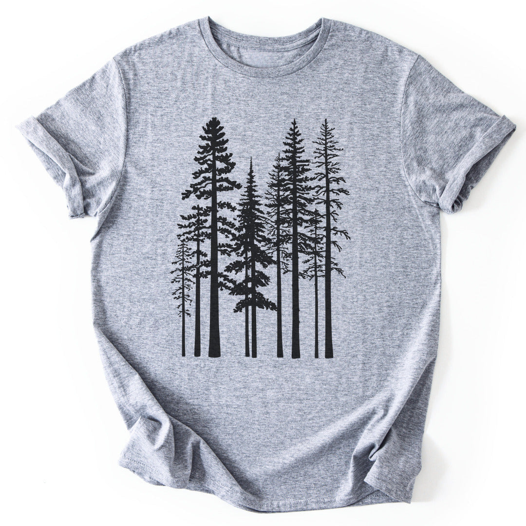 Pine Trees 2 T-Shirt - Nature Graphic Tee - Gift for Nature Lovers - Unisex