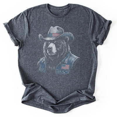 USA Cool Bear T-Shirt - Nature Graphic Tee - Gift for Nature Lovers - Unisex