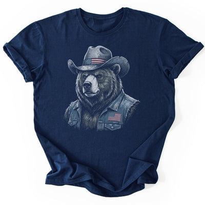 USA Cool Bear T-Shirt - Nature Graphic Tee - Gift for Nature Lovers - Unisex