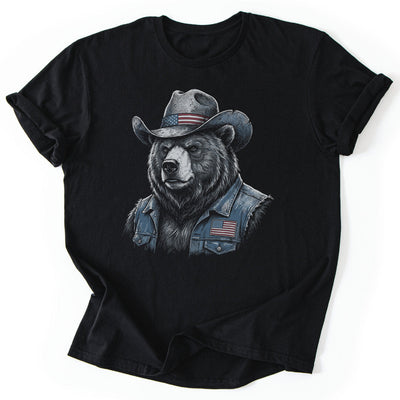 USA Cool Bear T-Shirt - Nature Graphic Tee - Gift for Nature Lovers - Unisex