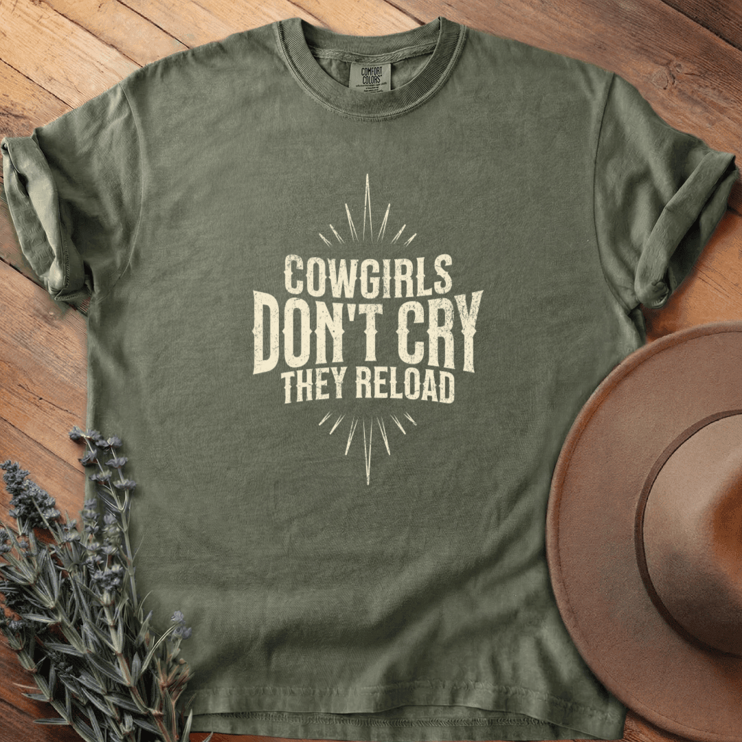 Cowgirls don't cry T-Shirt - Horse Graphic Tee - Gift for Horse Lovers - Unisex