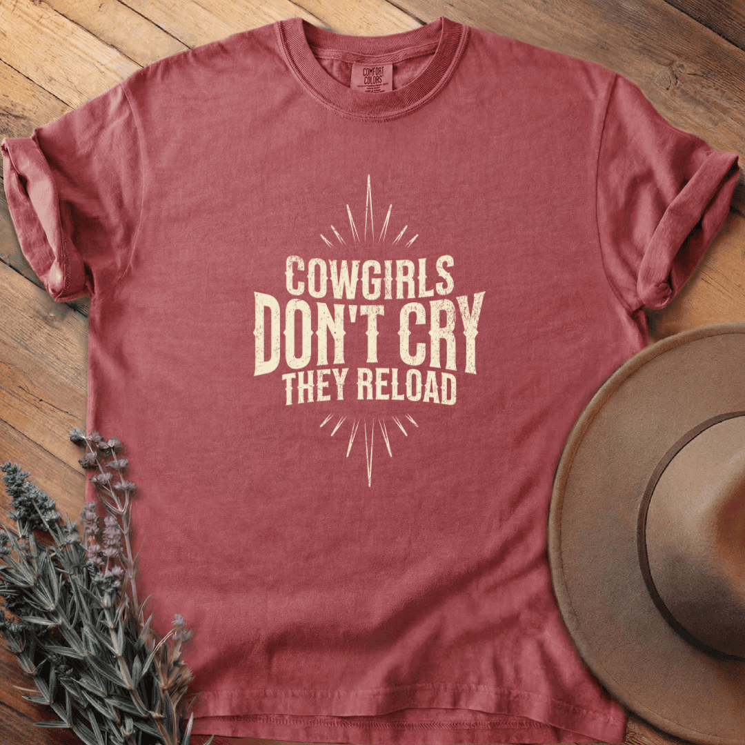 Cowgirls don't cry T-Shirt - Horse Graphic Tee - Gift for Horse Lovers - Unisex