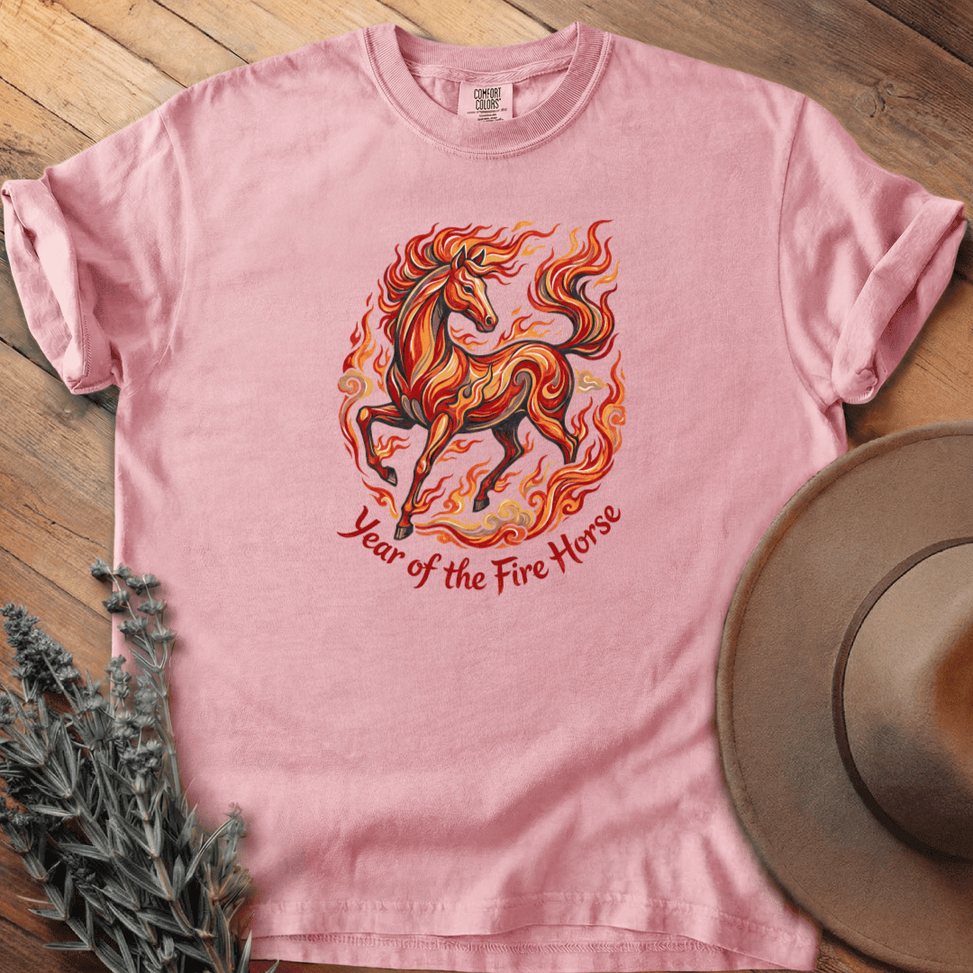 Year Of The Fire Horse 8 T-Shirt - Graphic Tee - Gift for Horse Lovers - Unisex