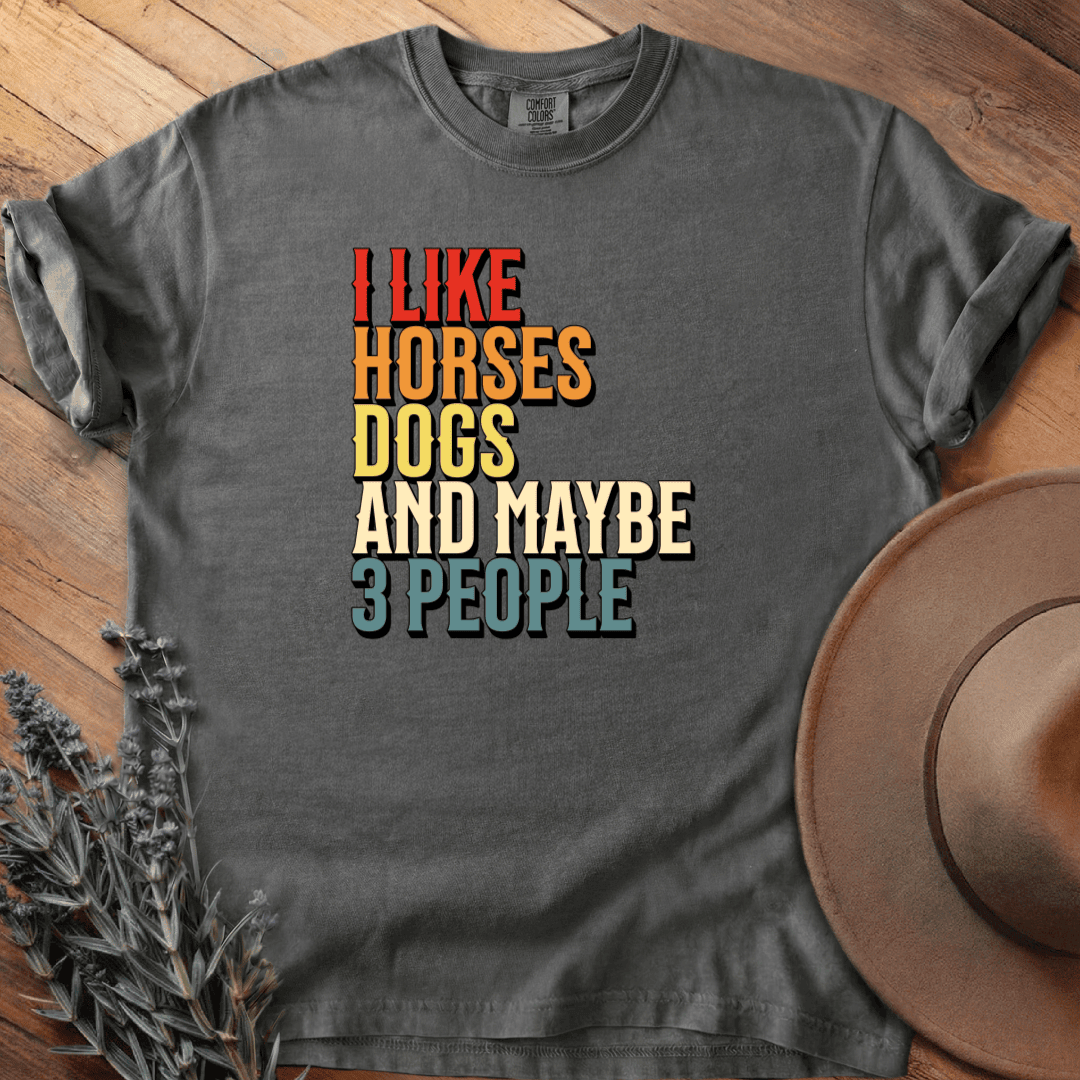 I like Horses and T-Shirt - Horse Graphic Tee - Gift for Horse Lovers - Unisex