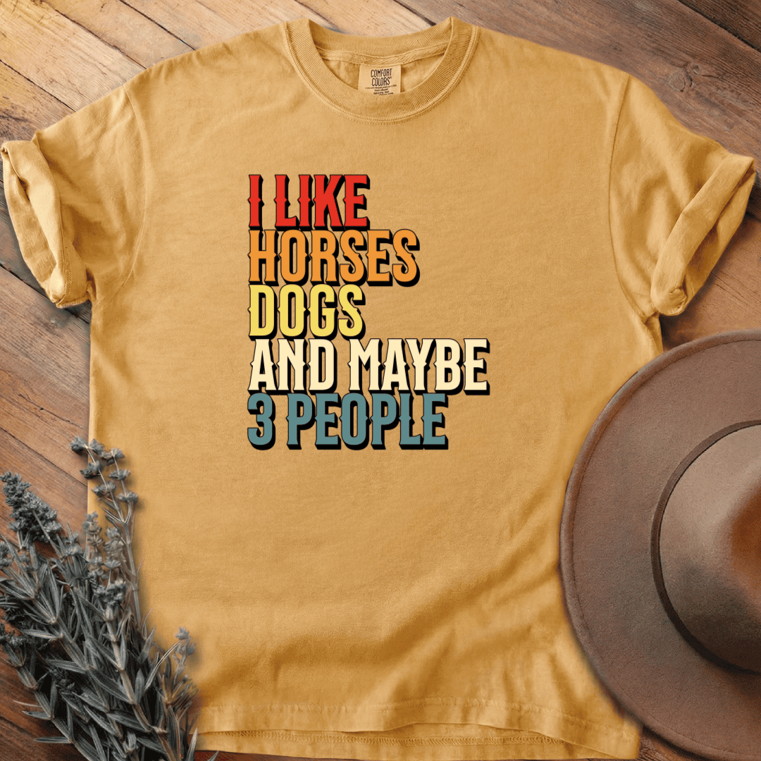 I like Horses and T-Shirt - Horse Graphic Tee - Gift for Horse Lovers - Unisex