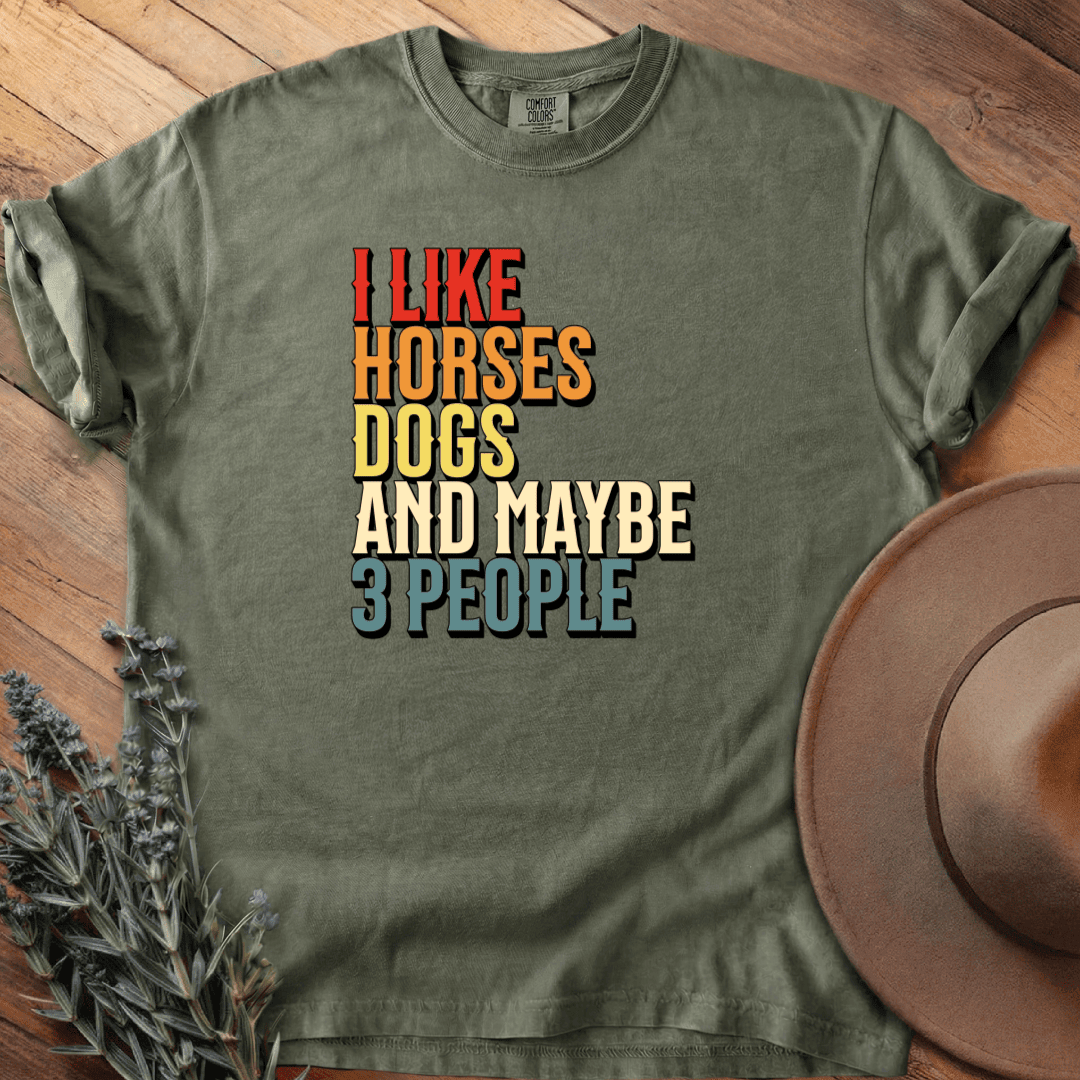 I like Horses and T-Shirt - Horse Graphic Tee - Gift for Horse Lovers - Unisex