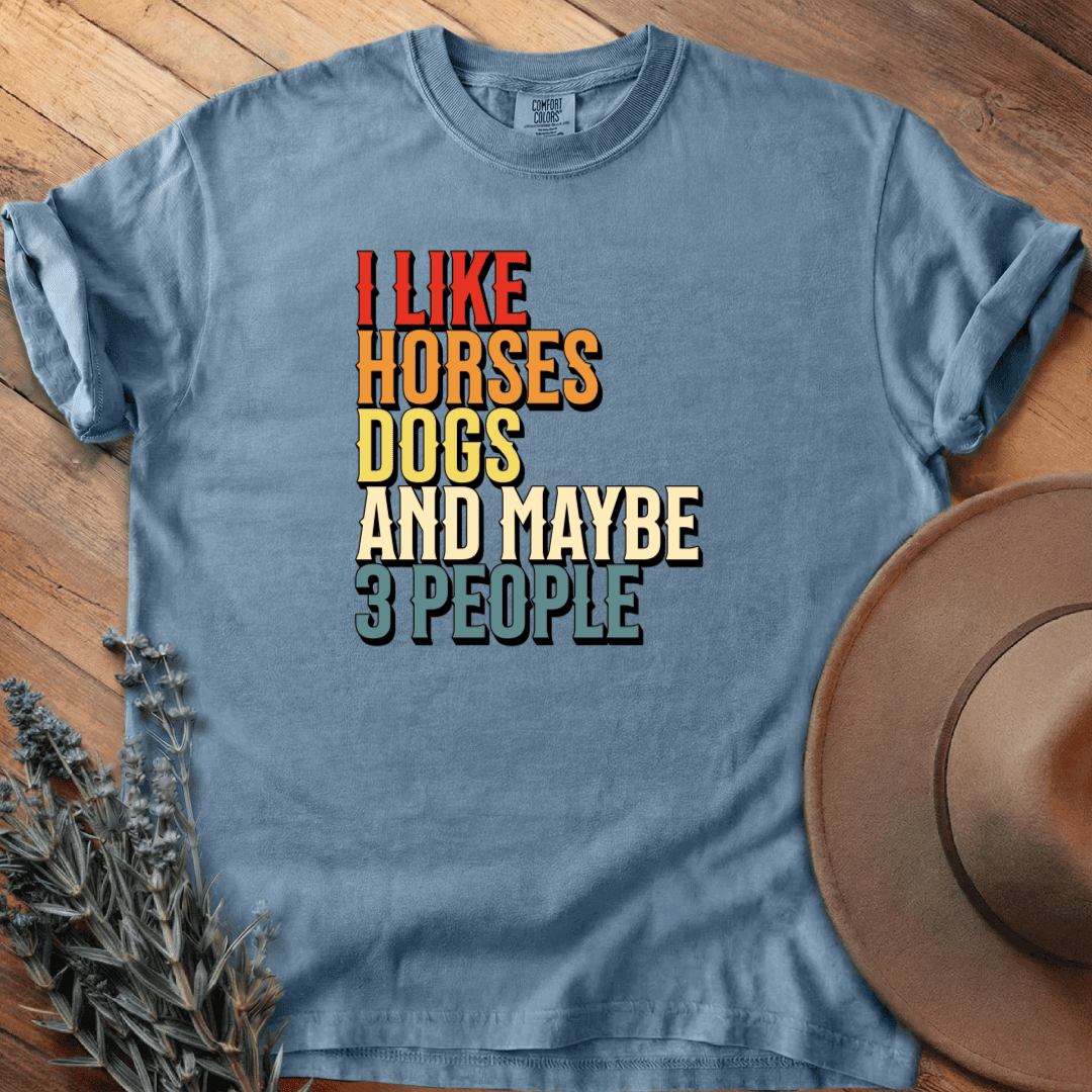I like Horses and T-Shirt - Horse Graphic Tee - Gift for Horse Lovers - Unisex