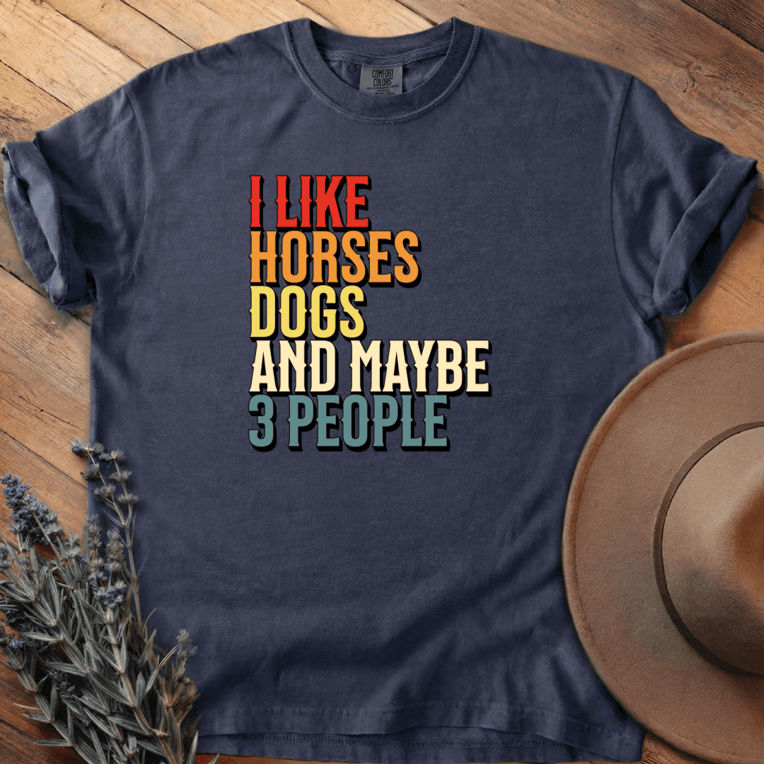 I like Horses and T-Shirt - Horse Graphic Tee - Gift for Horse Lovers - Unisex