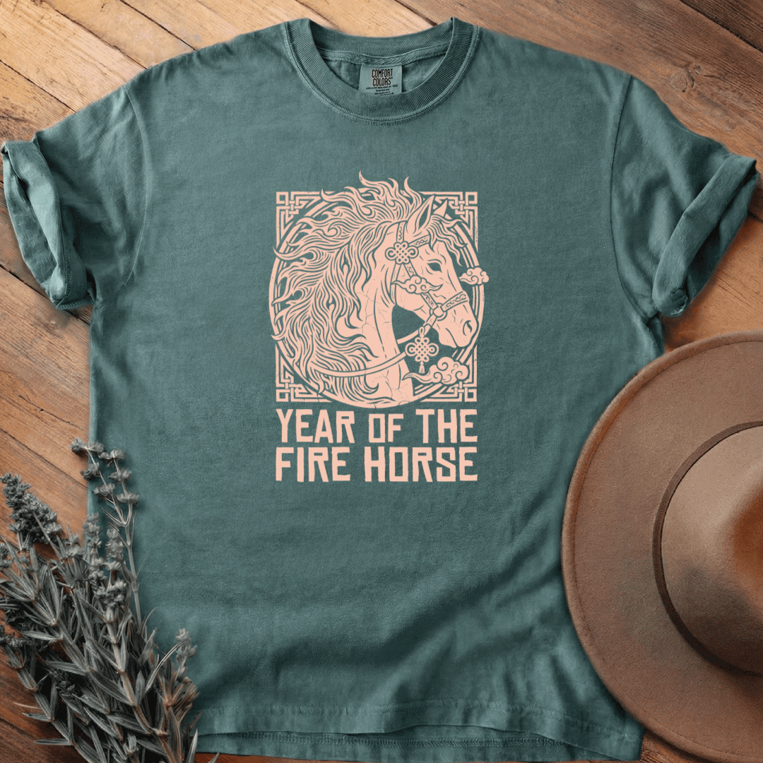 Year Of The Fire Horse 9 T-Shirt - Graphic Tee - Gift for Horse Lovers - Unisex