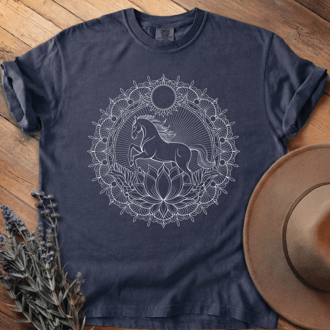 Mandala Horse T-shirt T-Shirt - Graphic Tee - Gift for Horse Lovers - Unisex