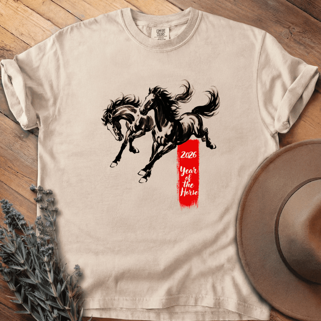 Year Of The Horse 4 T-Shirt - Graphic Tee - Gift for Horse Lovers - Unisex