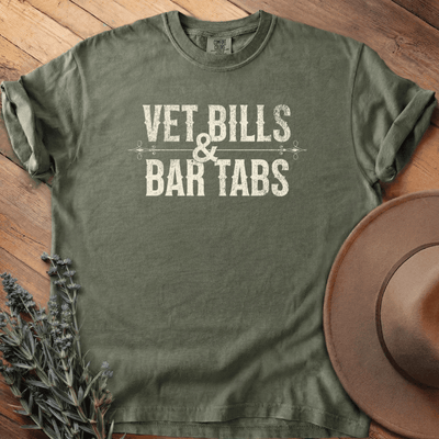 Vet Bills & Bar Tabs T-Shirt - Horse Graphic Tee - Gift for Horse Lovers - Unisex
