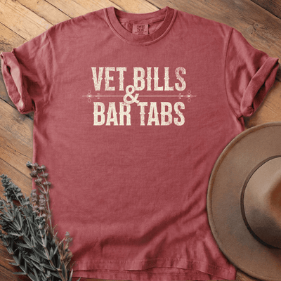 Vet Bills & Bar Tabs T-Shirt - Horse Graphic Tee - Gift for Horse Lovers - Unisex