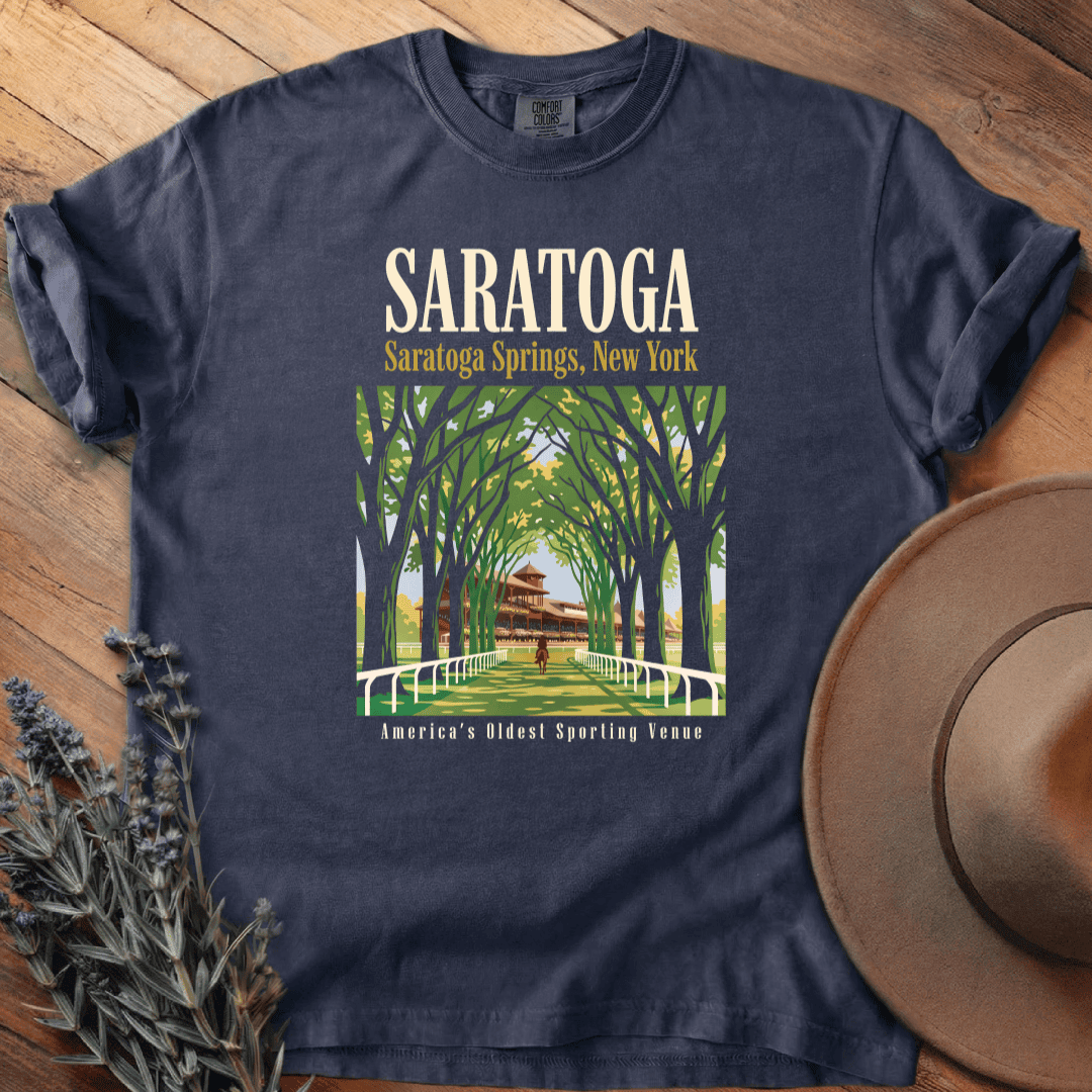 Poster Saratoga 2 T-Shirt - Horse Graphic Tee - Gift for Horse Lovers - Unisex