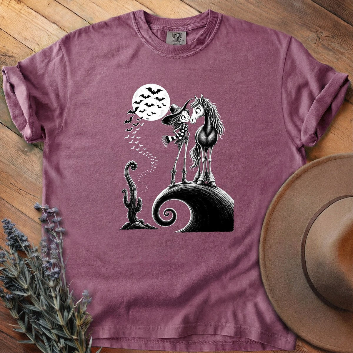 Witch Hat And Cowboy Boots T-Shirt - Horse Graphic Tee - Gift for Horse Lovers - Unisex