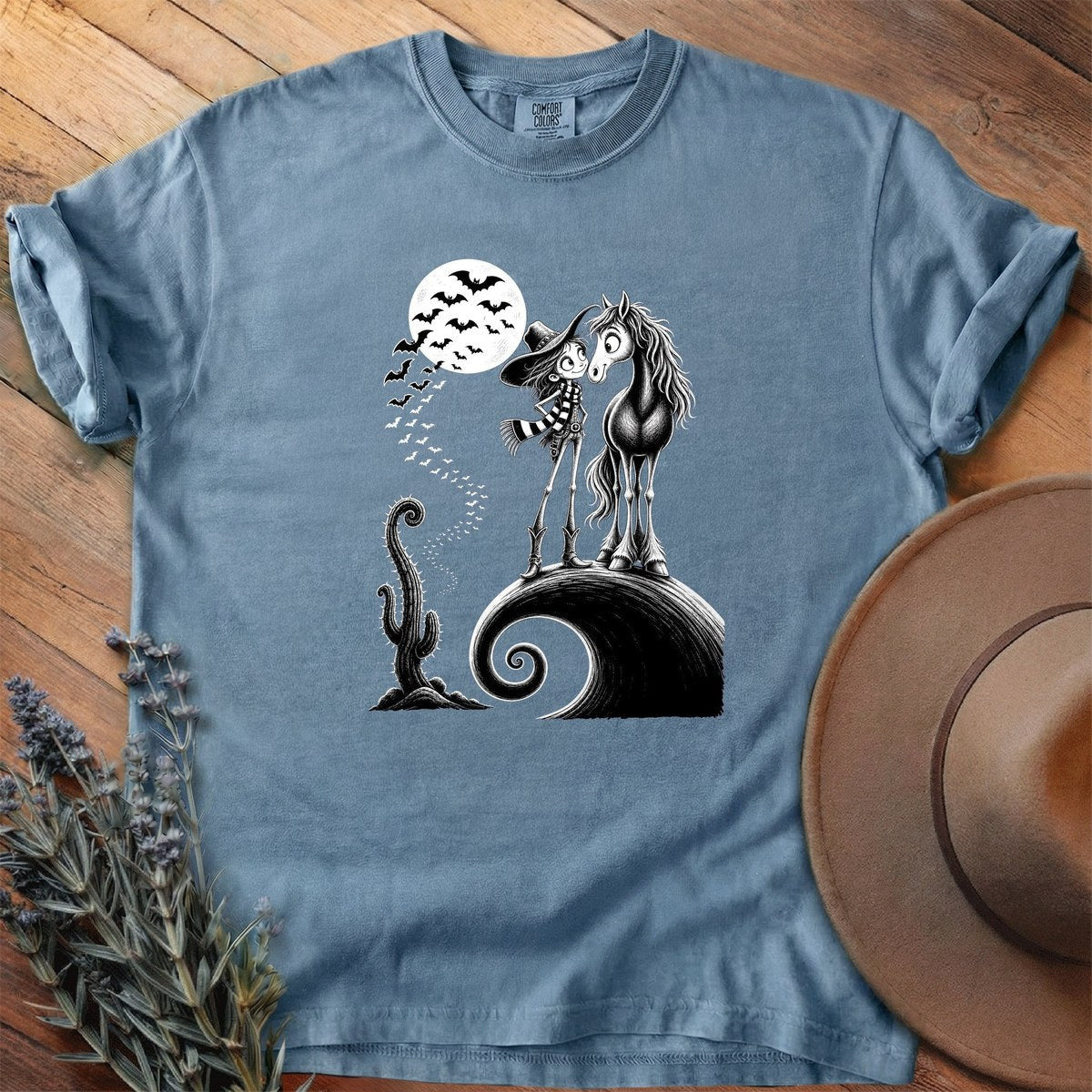 Witch Hat And Cowboy Boots T-Shirt - Horse Graphic Tee - Gift for Horse Lovers - Unisex