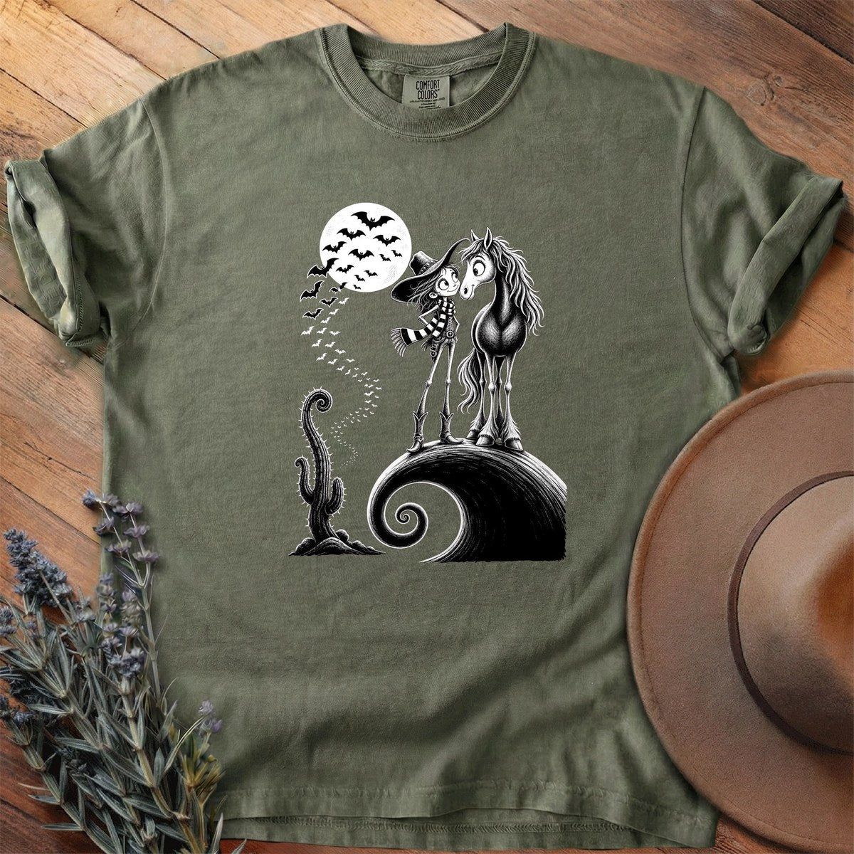 Witch Hat And Cowboy Boots T-Shirt - Horse Graphic Tee - Gift for Horse Lovers - Unisex