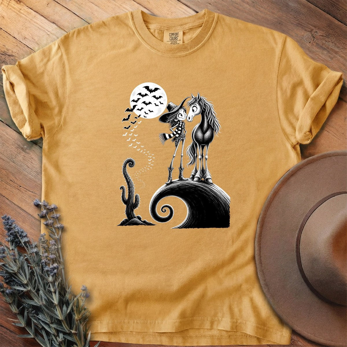 Witch Hat And Cowboy Boots T-Shirt - Horse Graphic Tee - Gift for Horse Lovers - Unisex