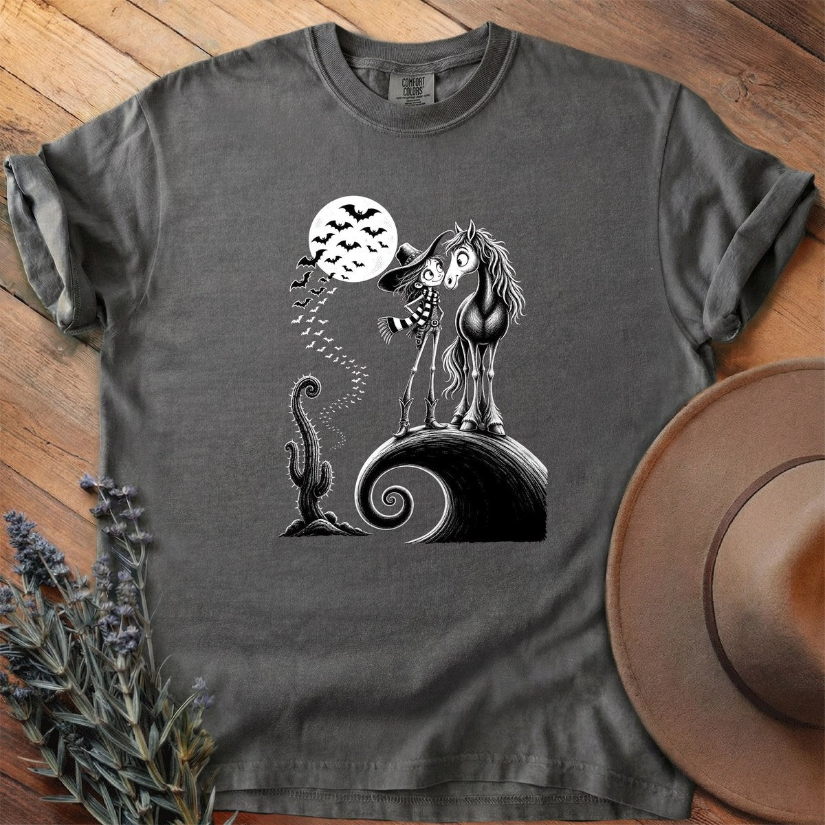 Witch Hat And Cowboy Boots T-Shirt - Horse Graphic Tee - Gift for Horse Lovers - Unisex