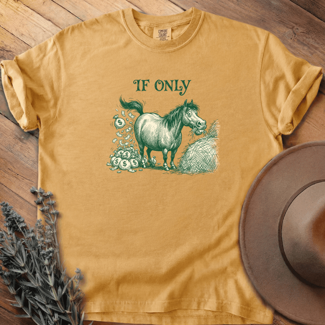 If Only T-Shirt - Horse Graphic Tee - Gift for Horse Lovers - Unisex