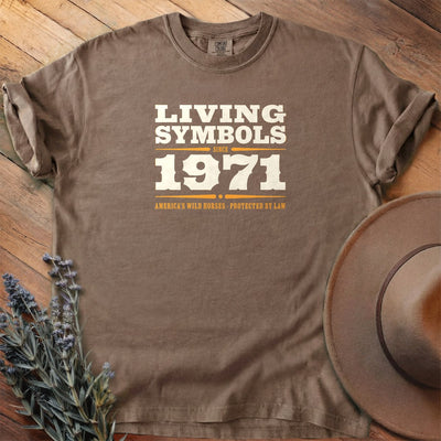 Living Symbols Since 1971 T-Shirt - Horse Graphic Tee - Gift for Horse Lovers - Unisex