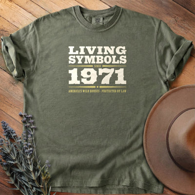Living Symbols Since 1971 T-Shirt - Horse Graphic Tee - Gift for Horse Lovers - Unisex