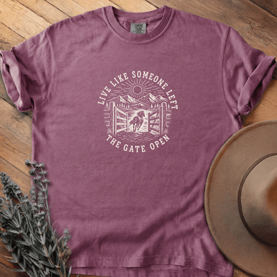Open Gate T-Shirt - Horse Graphic Tee - Gift for Horse Lovers - Unisex