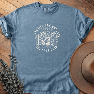 Open Gate T-Shirt - Horse Graphic Tee - Gift for Horse Lovers - Unisex