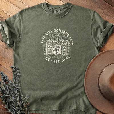 Open Gate T-Shirt - Horse Graphic Tee - Gift for Horse Lovers - Unisex