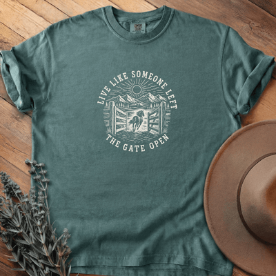 Open Gate T-Shirt - Horse Graphic Tee - Gift for Horse Lovers - Unisex