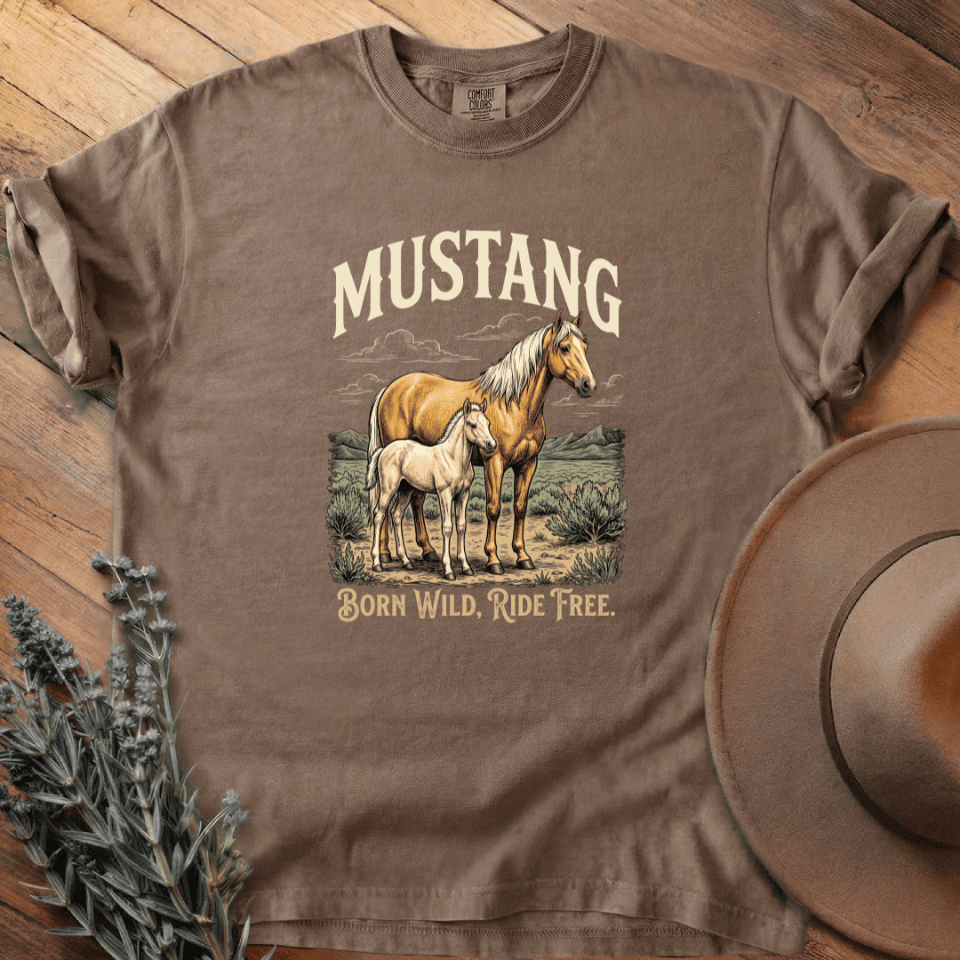 Mustang 3 T-Shirt - Horse Graphic Tee - Gift for Horse Lovers - Unisex