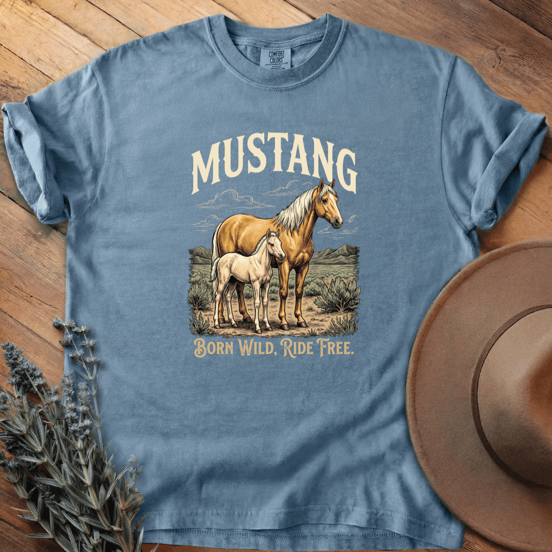 Mustang 3 T-Shirt - Horse Graphic Tee - Gift for Horse Lovers - Unisex