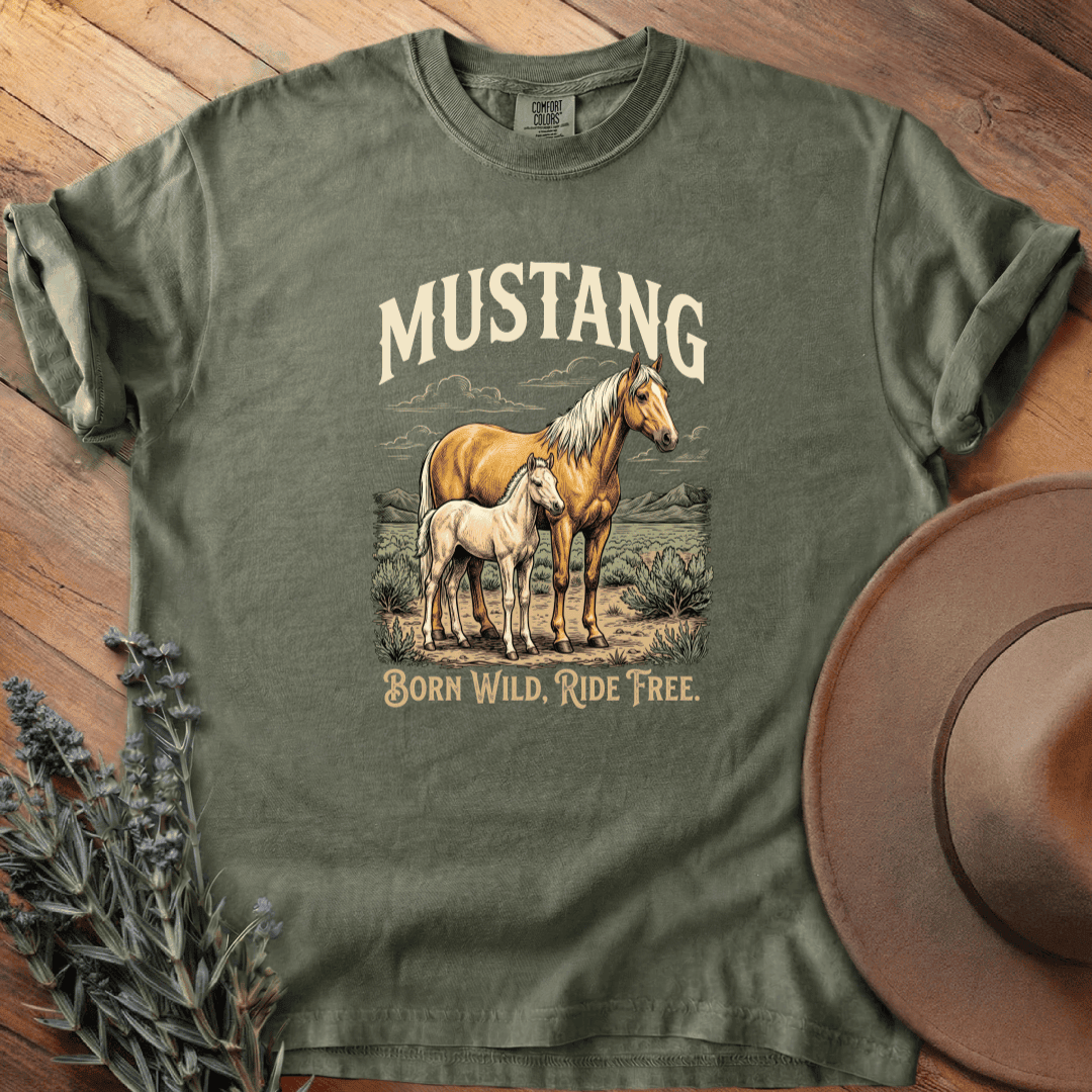 Mustang 3 T-Shirt - Horse Graphic Tee - Gift for Horse Lovers - Unisex