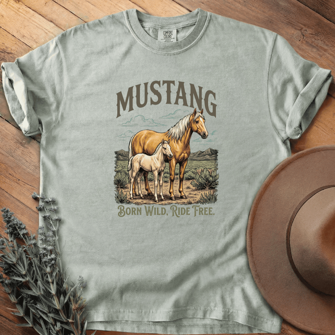 Mustang 3 T-Shirt - Horse Graphic Tee - Gift for Horse Lovers - Unisex
