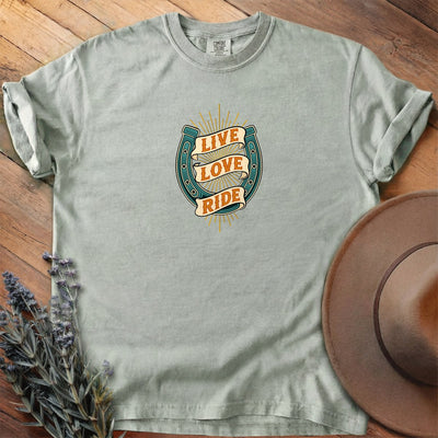Live Love Ride T-Shirt - Horse Graphic Tee - Gift for Horse Lovers - Unisex