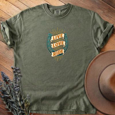 Live Love Ride T-Shirt - Horse Graphic Tee - Gift for Horse Lovers - Unisex