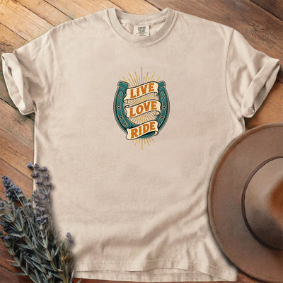 Live Love Ride T-Shirt - Horse Graphic Tee - Gift for Horse Lovers - Unisex