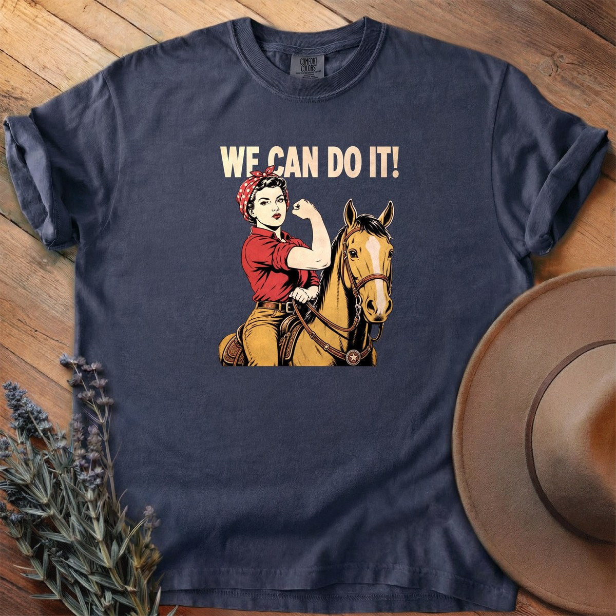 Rosie Rider T-Shirt - Horse Graphic Tee - Gift for Horse Lovers - Unisex