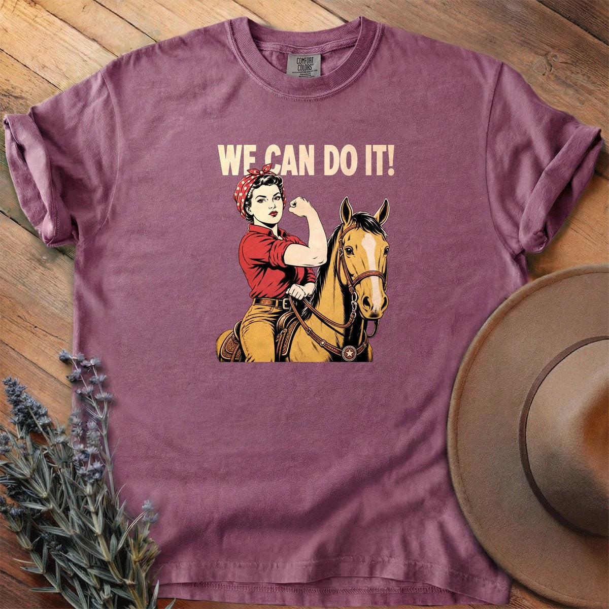 Rosie Rider T-Shirt - Horse Graphic Tee - Gift for Horse Lovers - Unisex