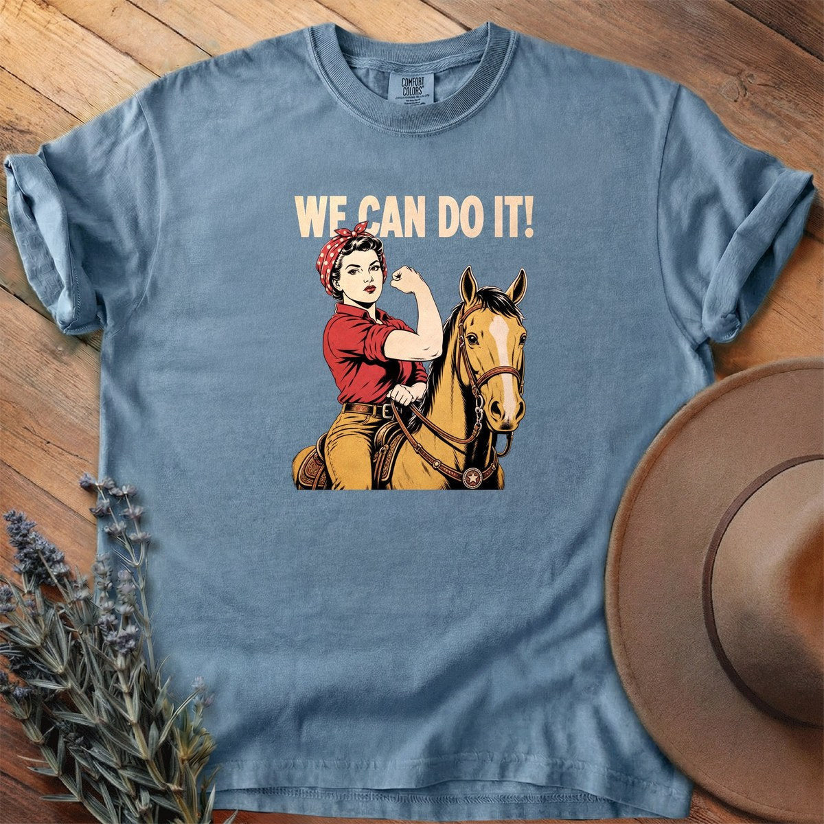 Rosie Rider T-Shirt - Horse Graphic Tee - Gift for Horse Lovers - Unisex