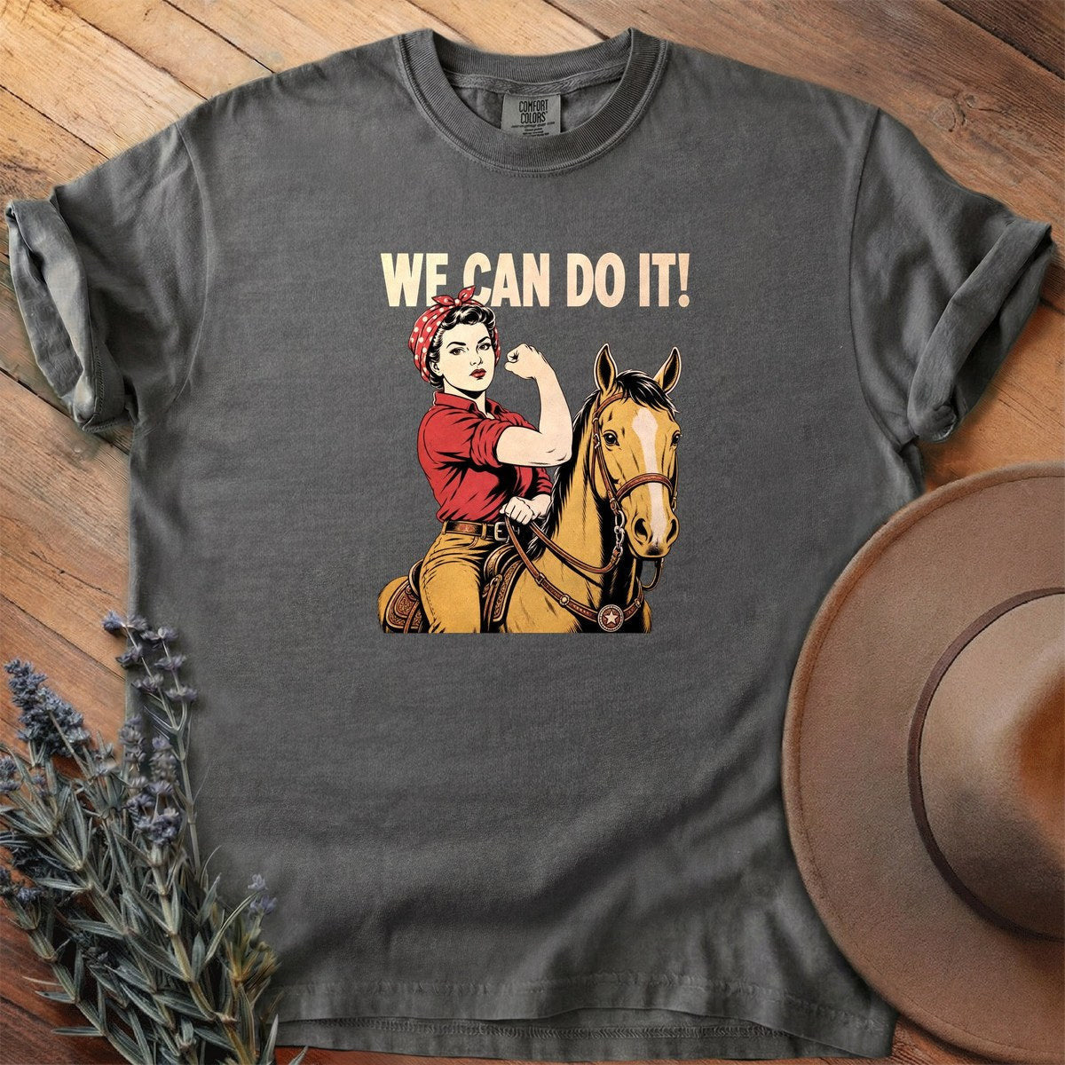 Rosie Rider T-Shirt - Horse Graphic Tee - Gift for Horse Lovers - Unisex
