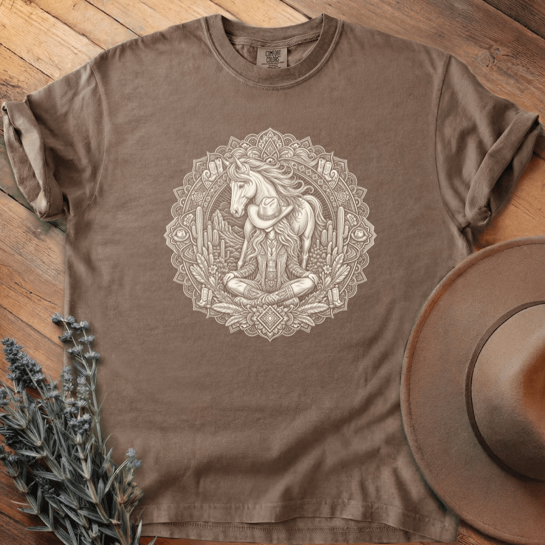 Mandala Cowgirl 1 T-Shirt - Horse Graphic Tee - Gift for Horse Lovers - Unisex