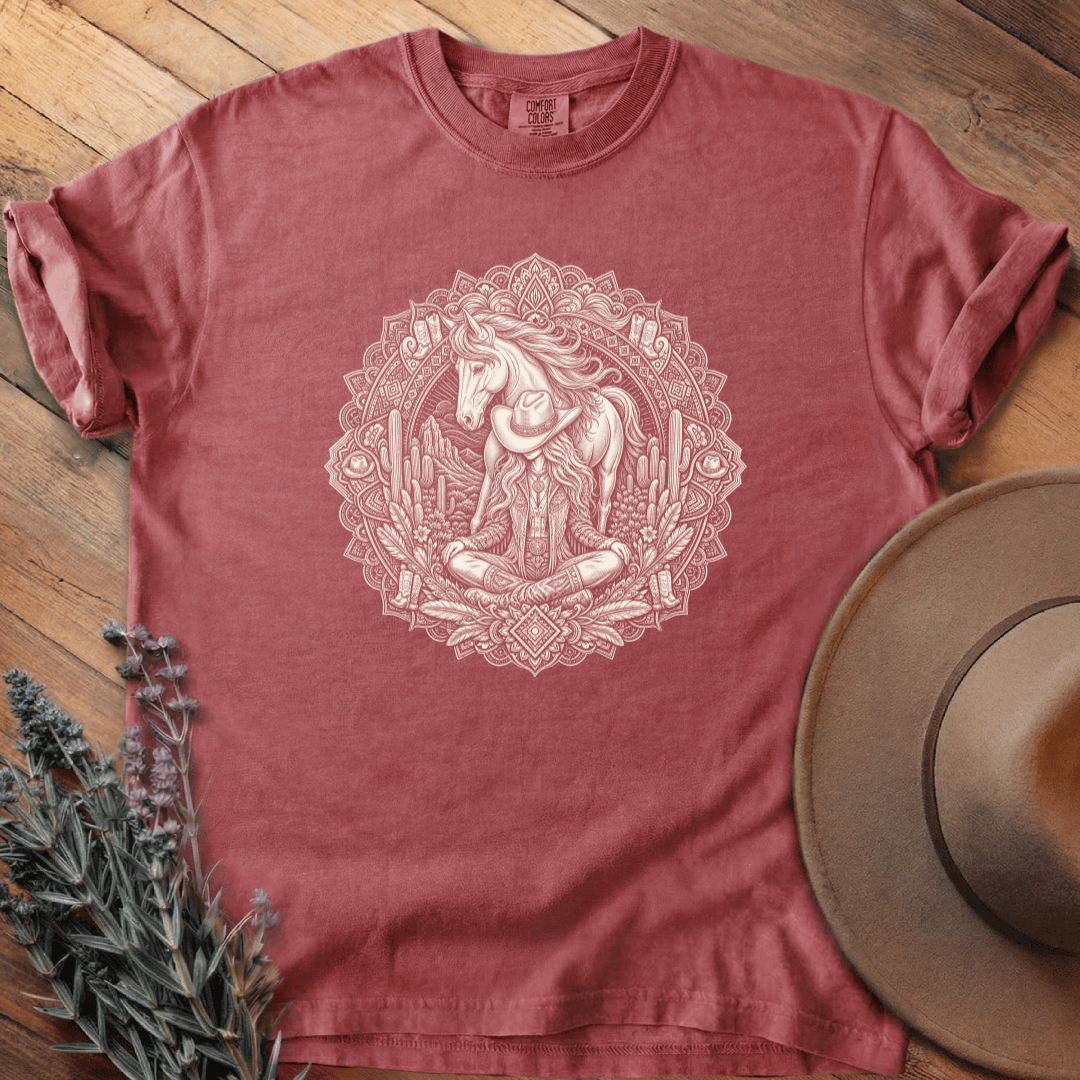 Mandala Cowgirl 1 T-Shirt - Horse Graphic Tee - Gift for Horse Lovers - Unisex
