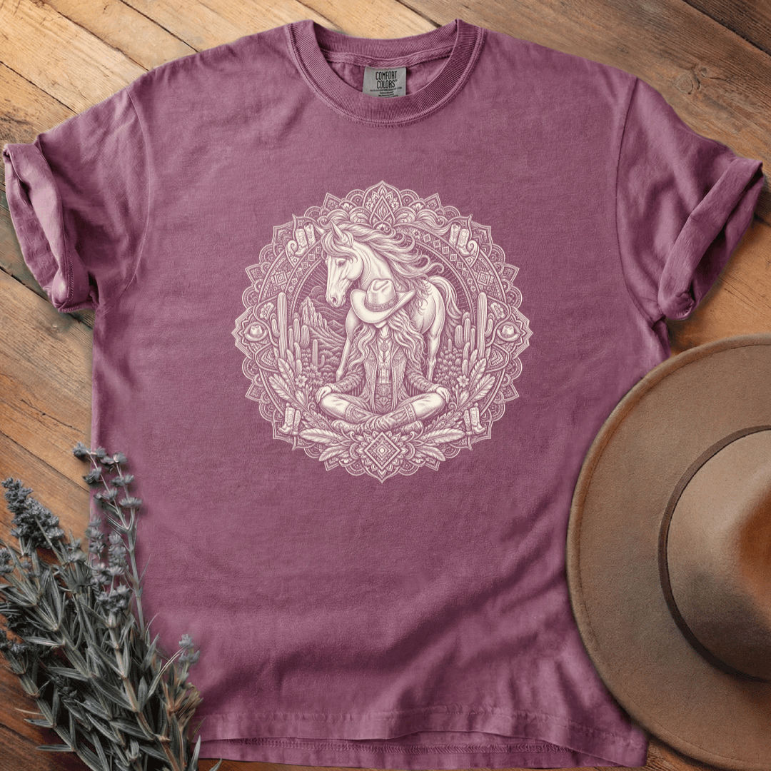 Mandala Cowgirl 1 T-Shirt - Horse Graphic Tee - Gift for Horse Lovers - Unisex