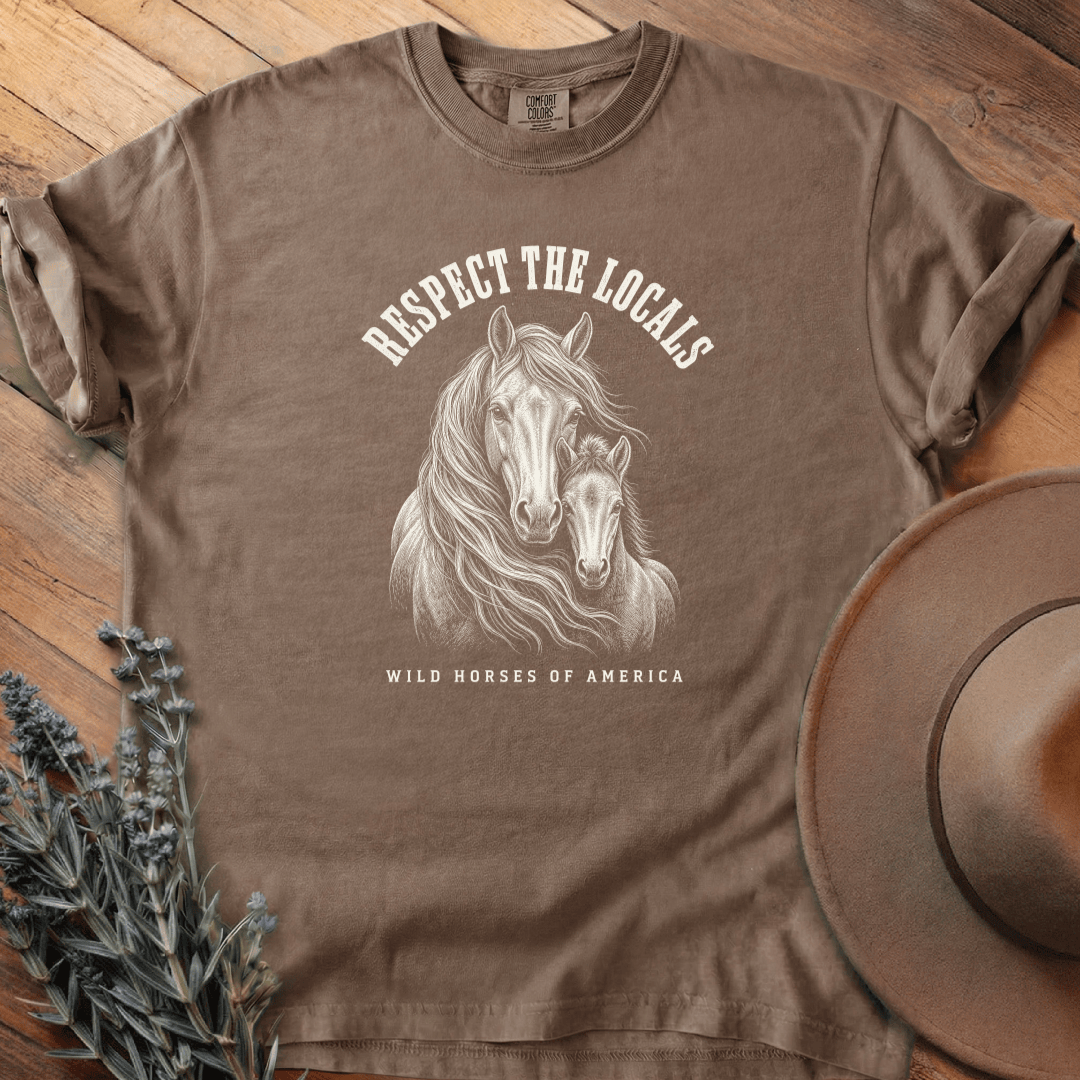 Respect the Locals 3 T-Shirt - Horse Graphic Tee - Gift for Horse Lovers - Unisex