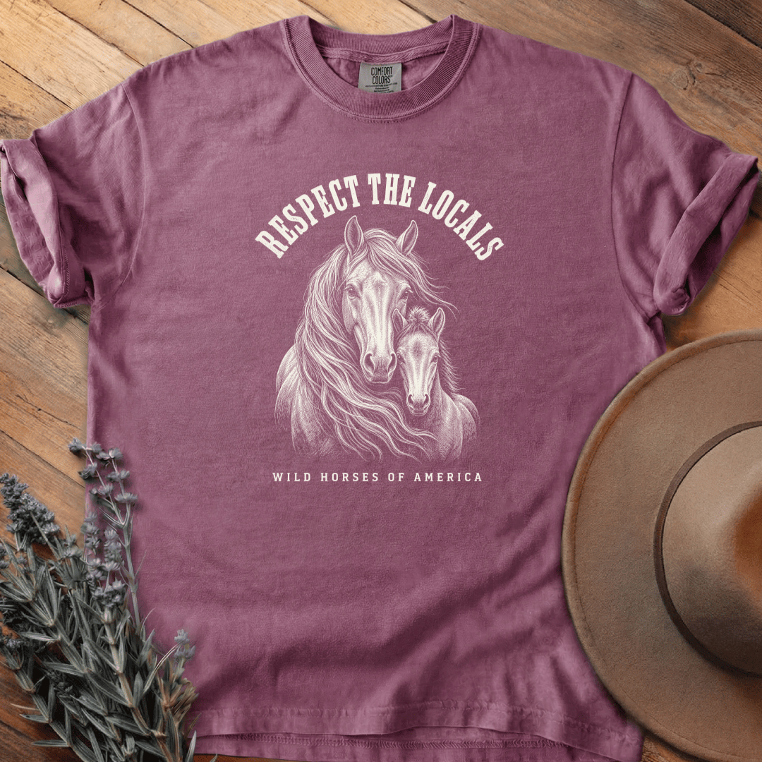 Respect the Locals 3 T-Shirt - Horse Graphic Tee - Gift for Horse Lovers - Unisex