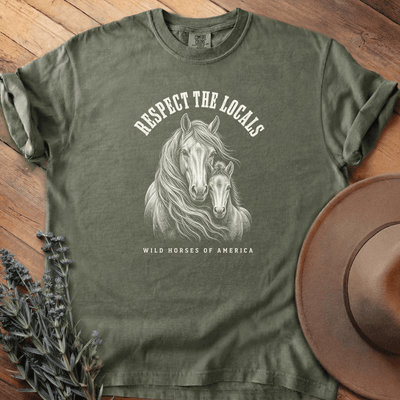 Respect the Locals 3 T-Shirt - Horse Graphic Tee - Gift for Horse Lovers - Unisex
