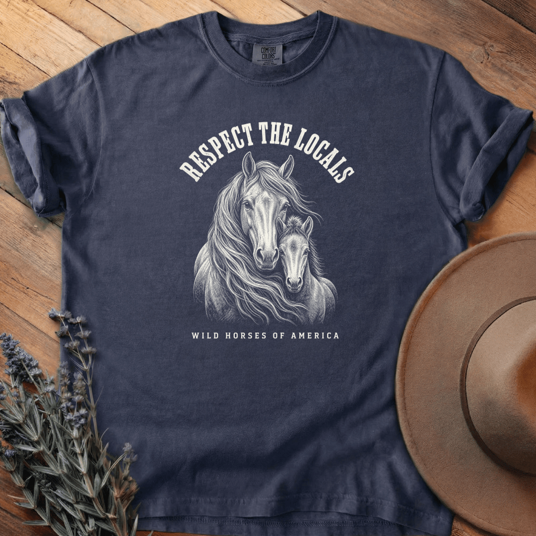 Respect the Locals 3 T-Shirt - Horse Graphic Tee - Gift for Horse Lovers - Unisex