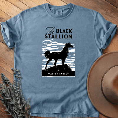 The Black Stallion Cover T-Shirt - Horse Graphic Tee - Gift for Horse Lovers - Unisex