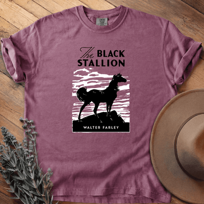 The Black Stallion Cover T-Shirt - Horse Graphic Tee - Gift for Horse Lovers - Unisex